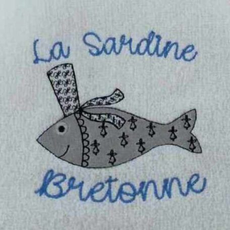 broderie sardine bretonne m'zellecrea